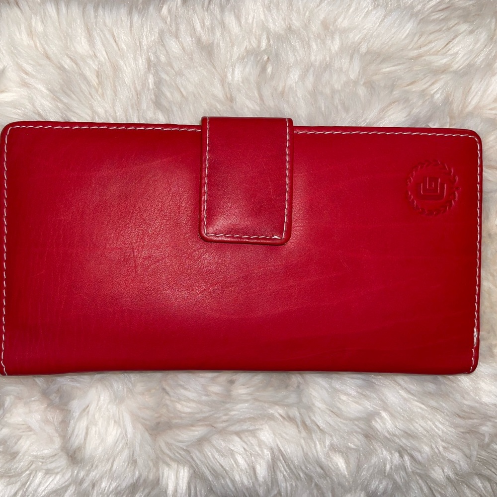 CG Leather Billfold- Red